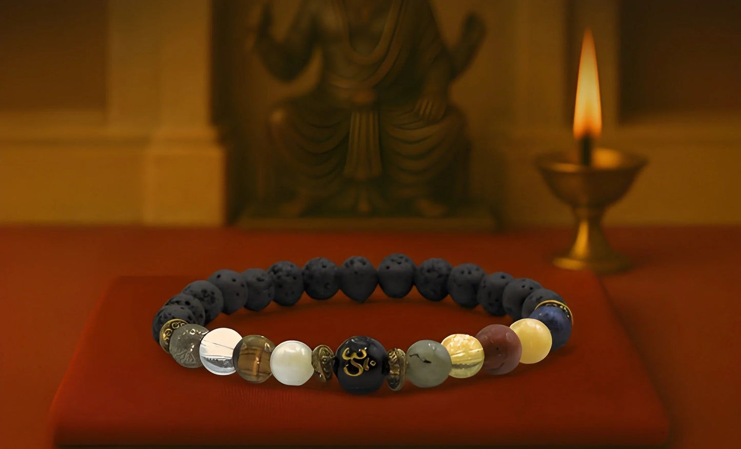 Sacred Om Bead Bracelet