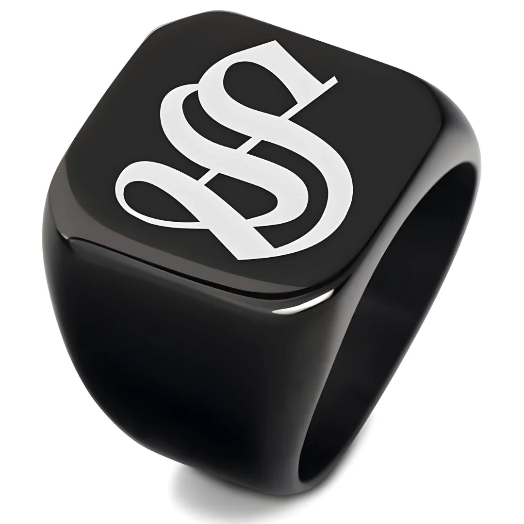 Saizen Silver Square Vintage Ring