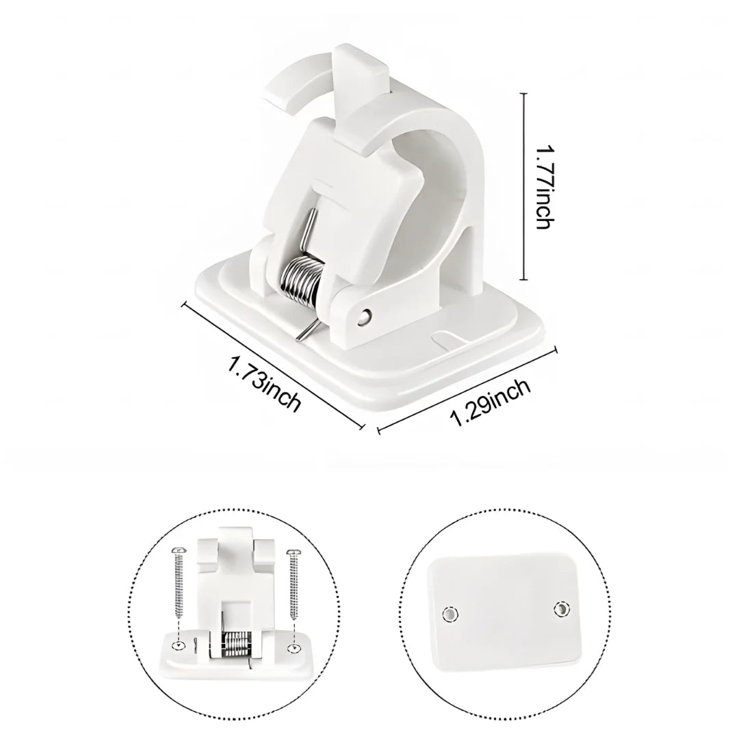 Self Adhesive Instant Wall Mount Sticking Clip Hook (Pack of 2)