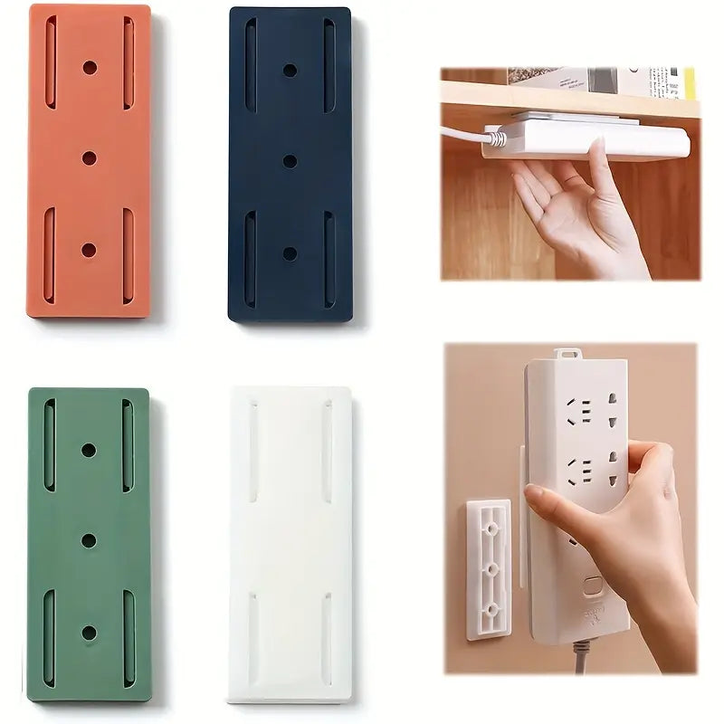 Self Adhesive Power Strip Holder (Pack of 4) Home Accessories