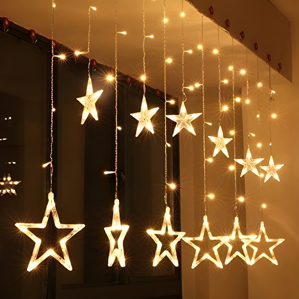 Serial String Star Lights for Decoration