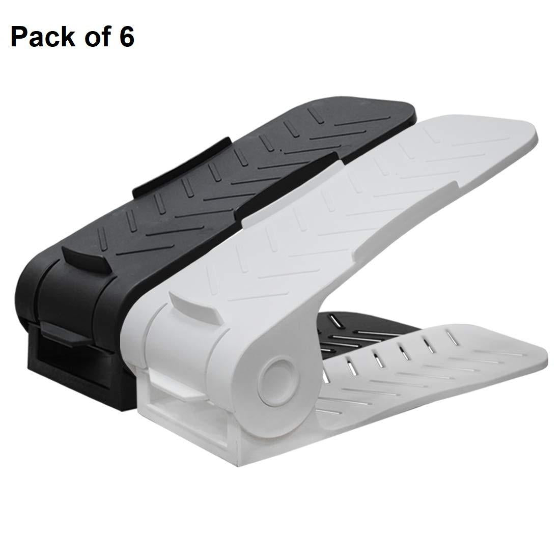 Shoe Organizer The Adjustable Shoe Rack Space Saver (6 pac)
