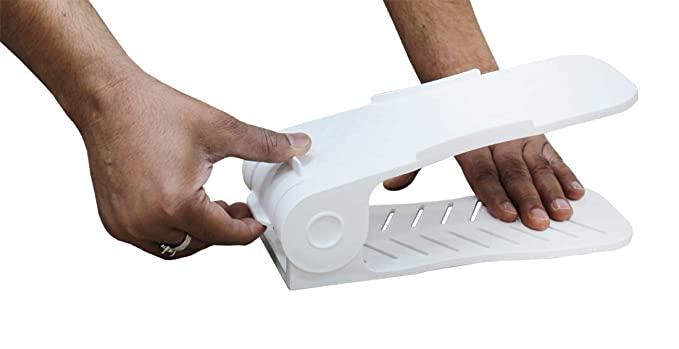 Shoe Organizer The Adjustable Shoe Rack Space Saver (6 pac)