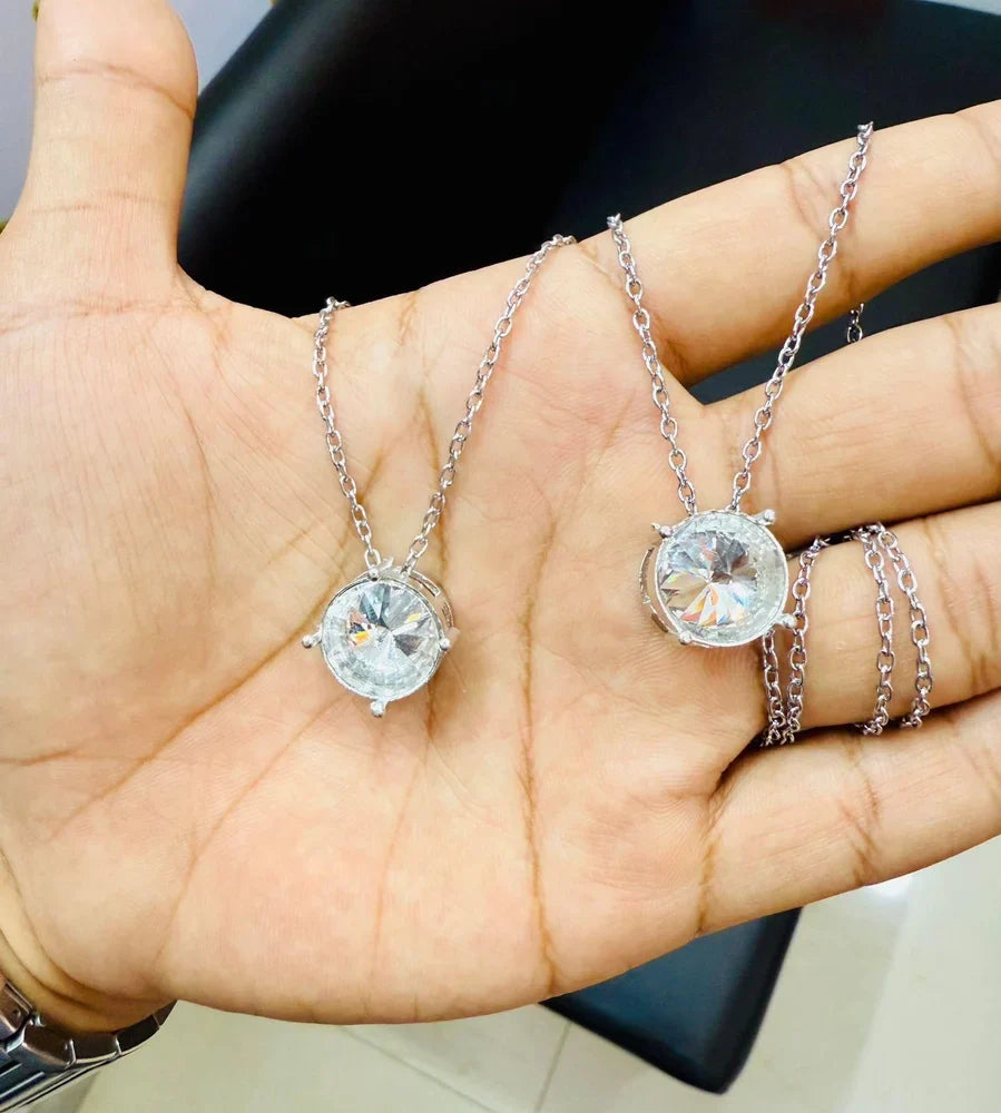 Silver Stone Necklace