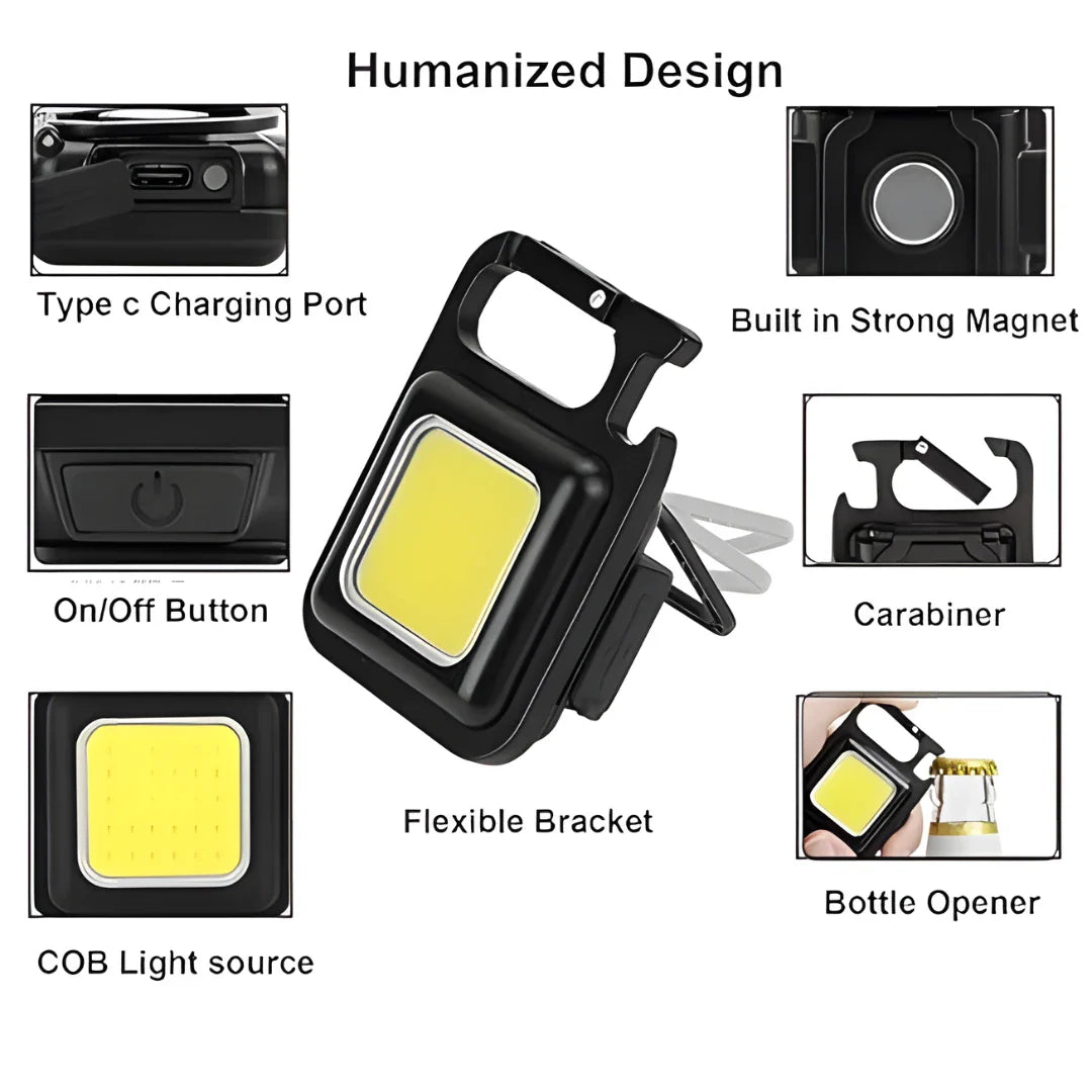 Small Flashlights Rechargeable Keychain