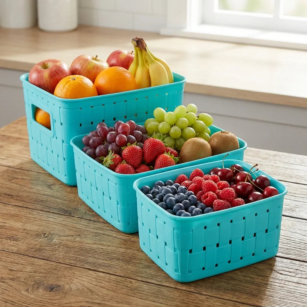 Best smart kitchen storage baskets – set of 3 - food containers | 2026 | fast shipping