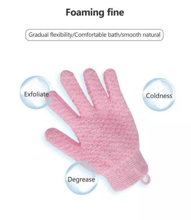 Soft textured bath gloves Bath Gloves