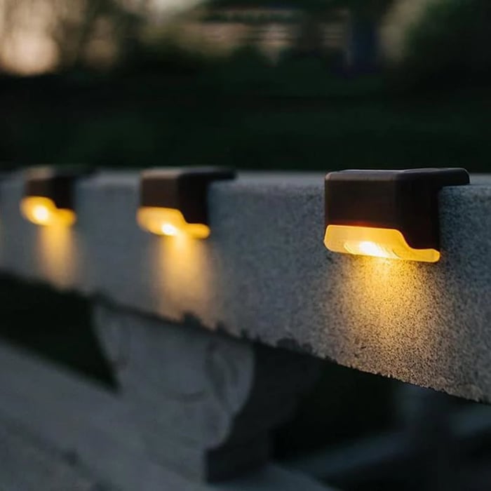 Solar Deck Lights Outdoor Combo (Pack of 4)