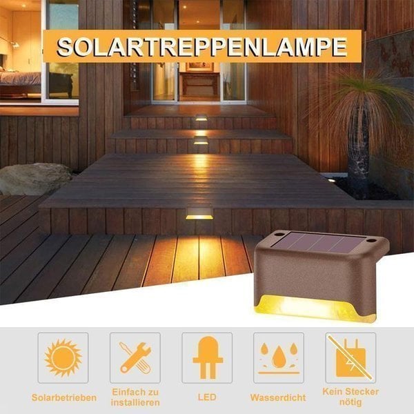 Solar Deck Lights Outdoor Combo (Pack of 4)