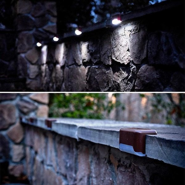 Solar Deck Lights Outdoor Combo (Pack of 4)