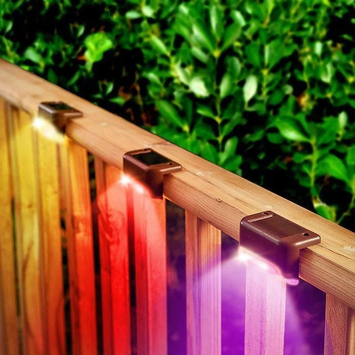 Solar Deck Lights Outdoor Combo (Pack of 4)