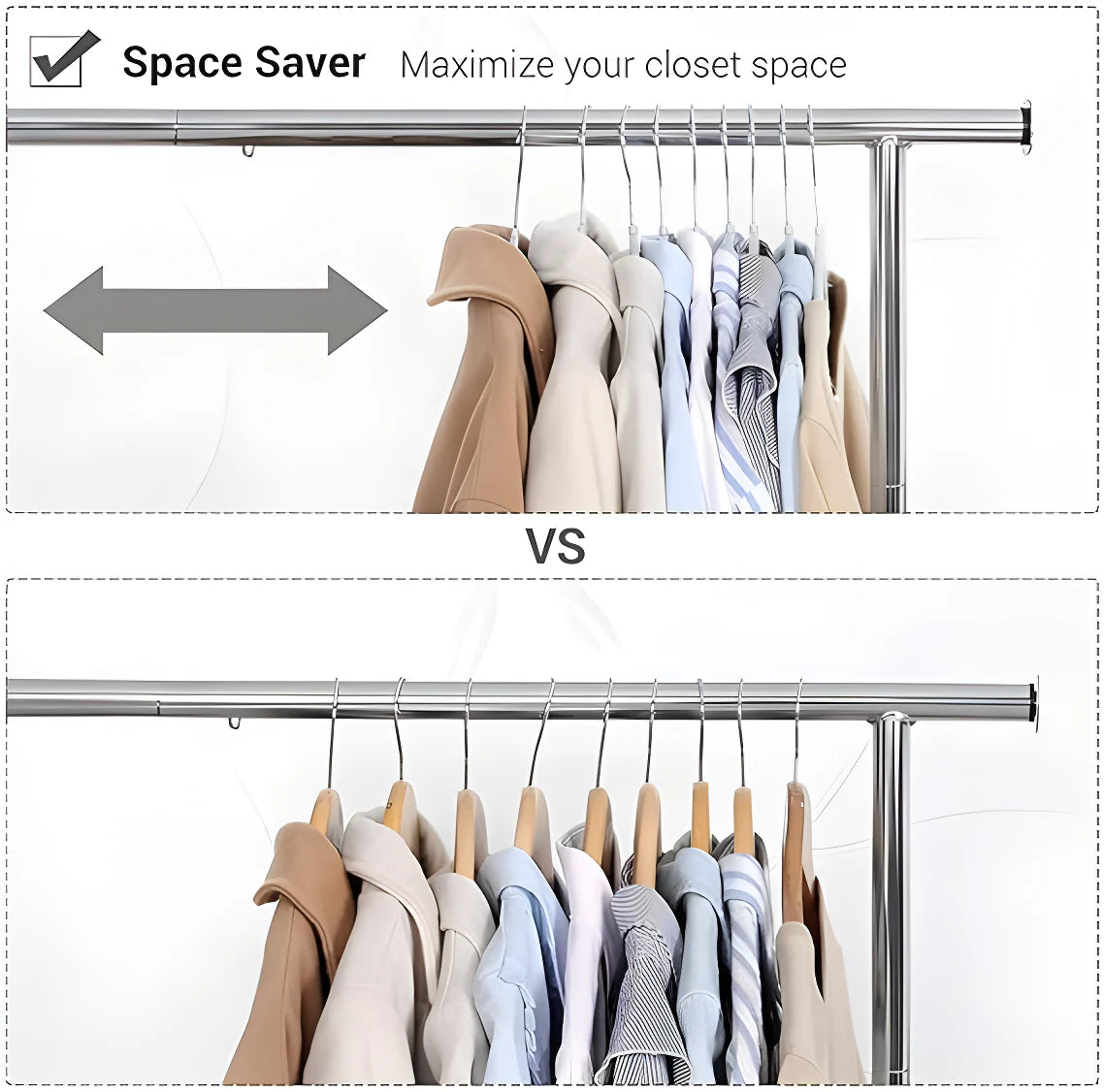 Space Saving Flexi Hangers (Pack of 4) Home Improvement