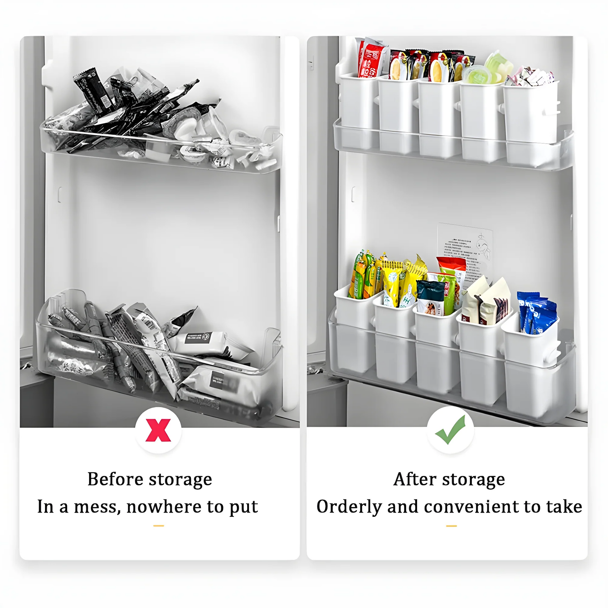 Space Saving Fridge Organizers (Pack of 5) Home Improvement