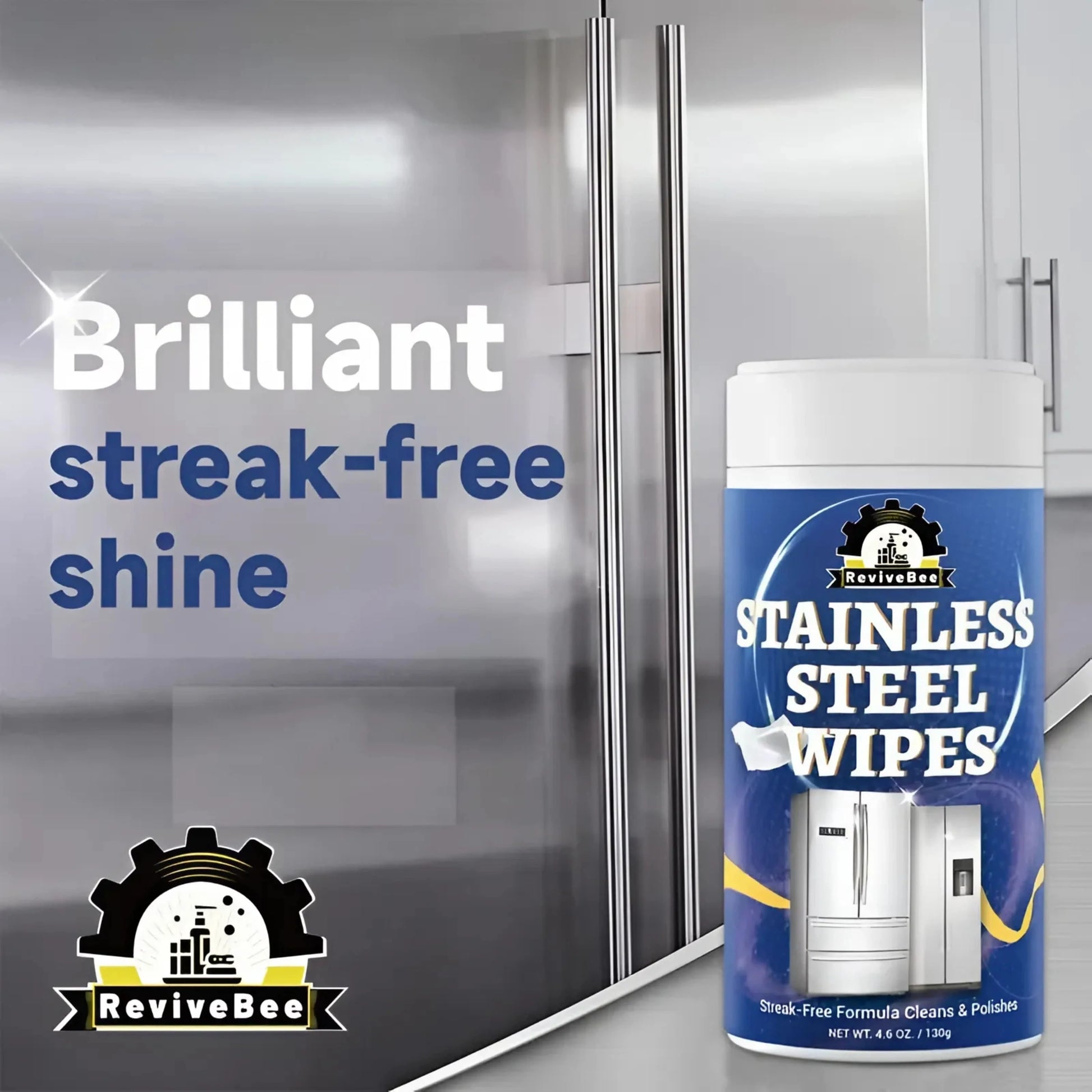 Stainless Steel Cleaning Wipes (130gm)