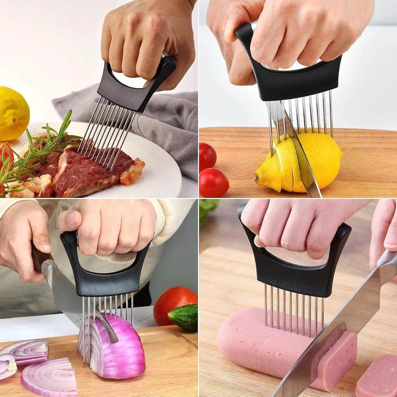 Stainless Steel Cutting Kitchen Slicer Holder (Pack of 2) Kitchenware