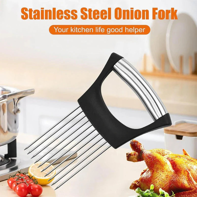 Stainless Steel Cutting Kitchen Slicer Holder (Pack of 2) Kitchenware