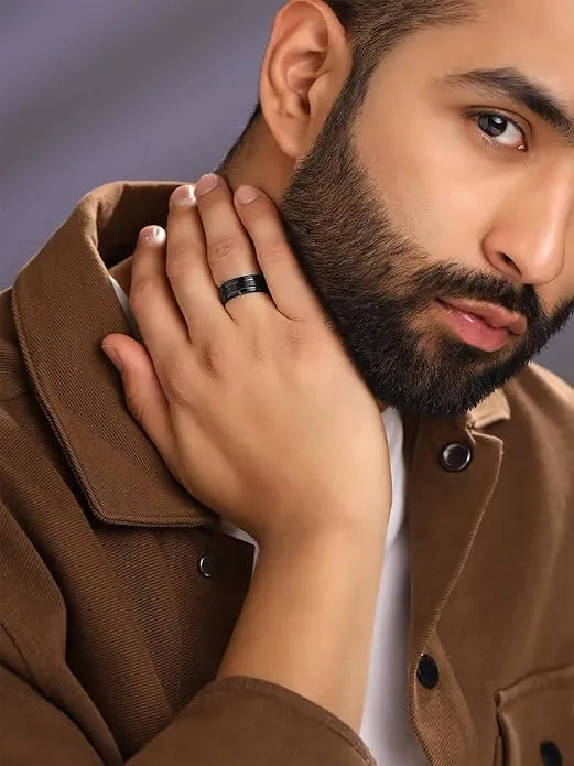 Stainless Steel Ring For Men (Pack of 2) jewelry