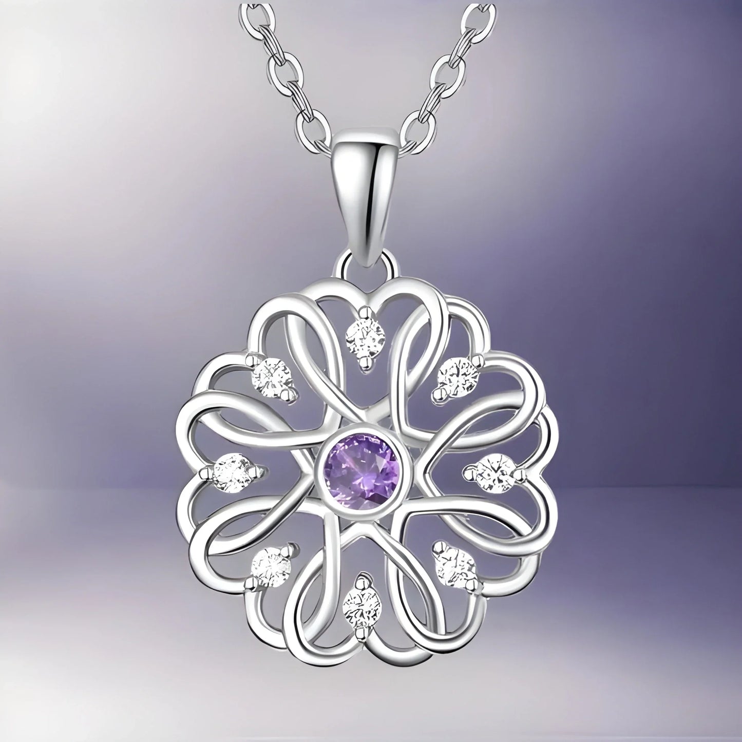 Sterling Silver Birthstone Pendant