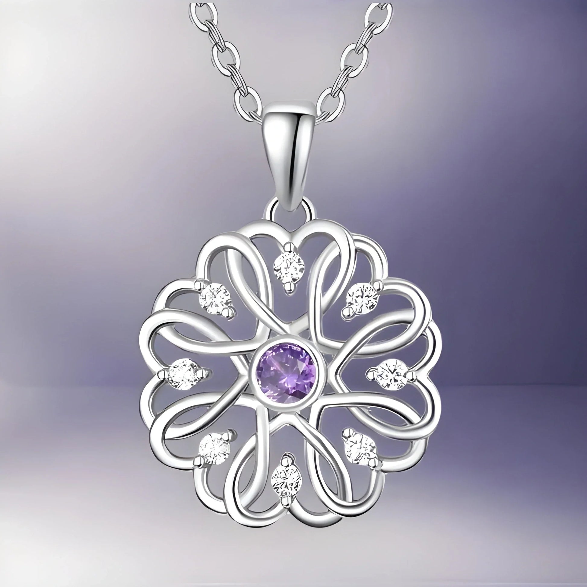 Sterling Silver Birthstone Pendant