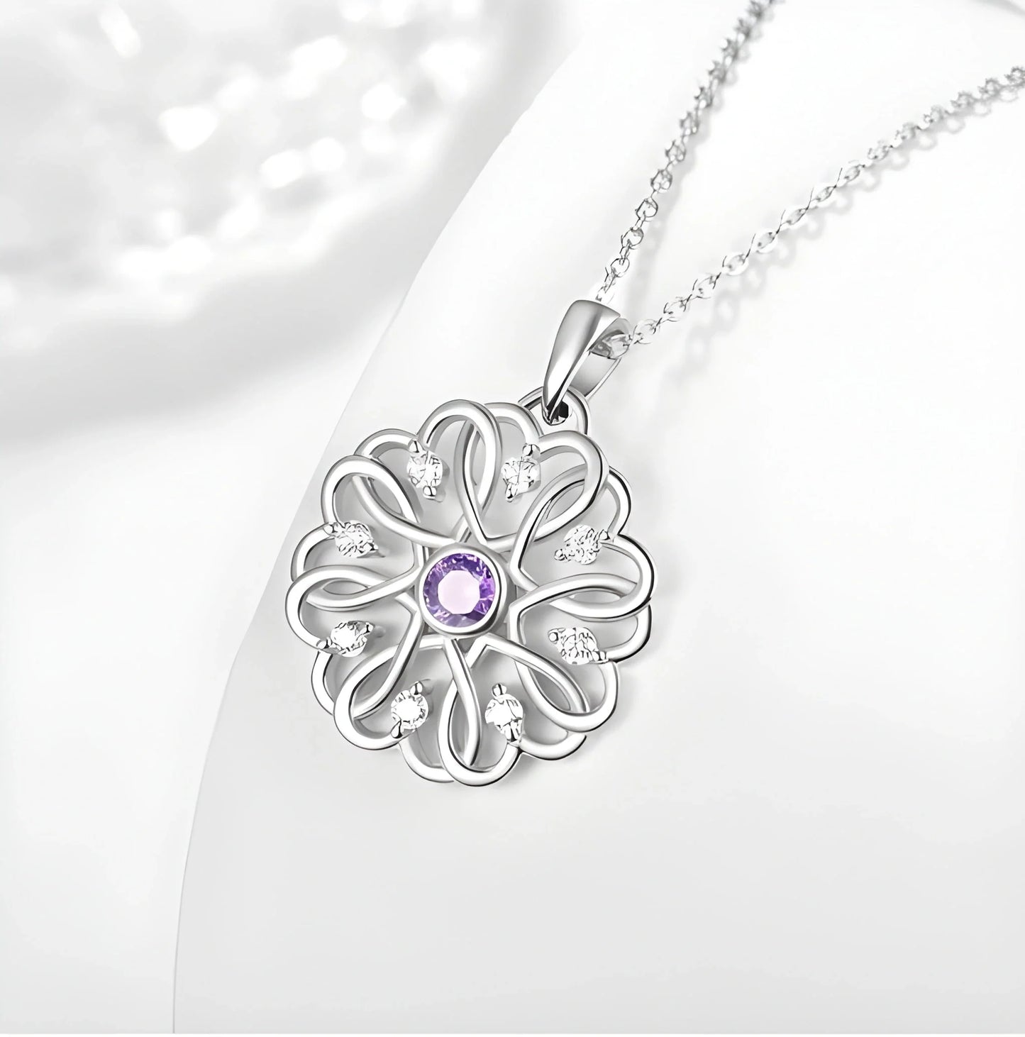 Sterling Silver Birthstone Pendant