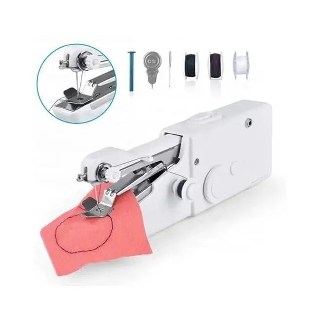 Stitch Handheld Cordless Portable White Sewing Machine Home Accessories