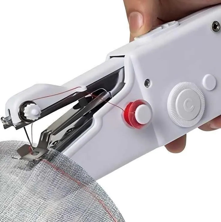 Stitch Handheld Cordless Portable White Sewing Machine Home Accessories