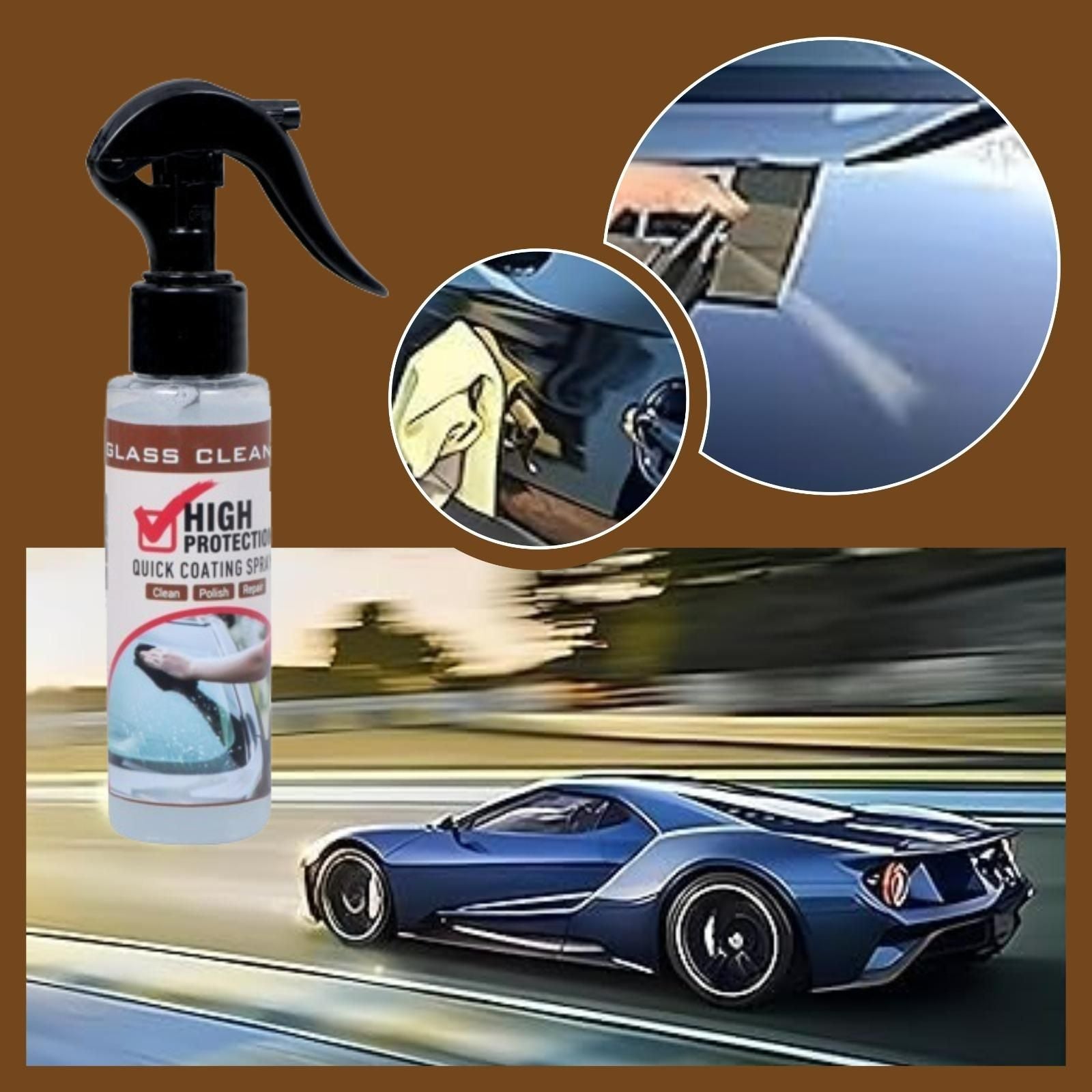 Streak Free Glass Coating Spray