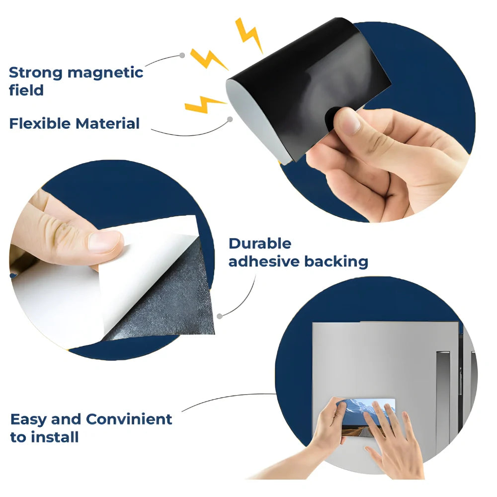 Strong Magnetic Adhesive Sheets