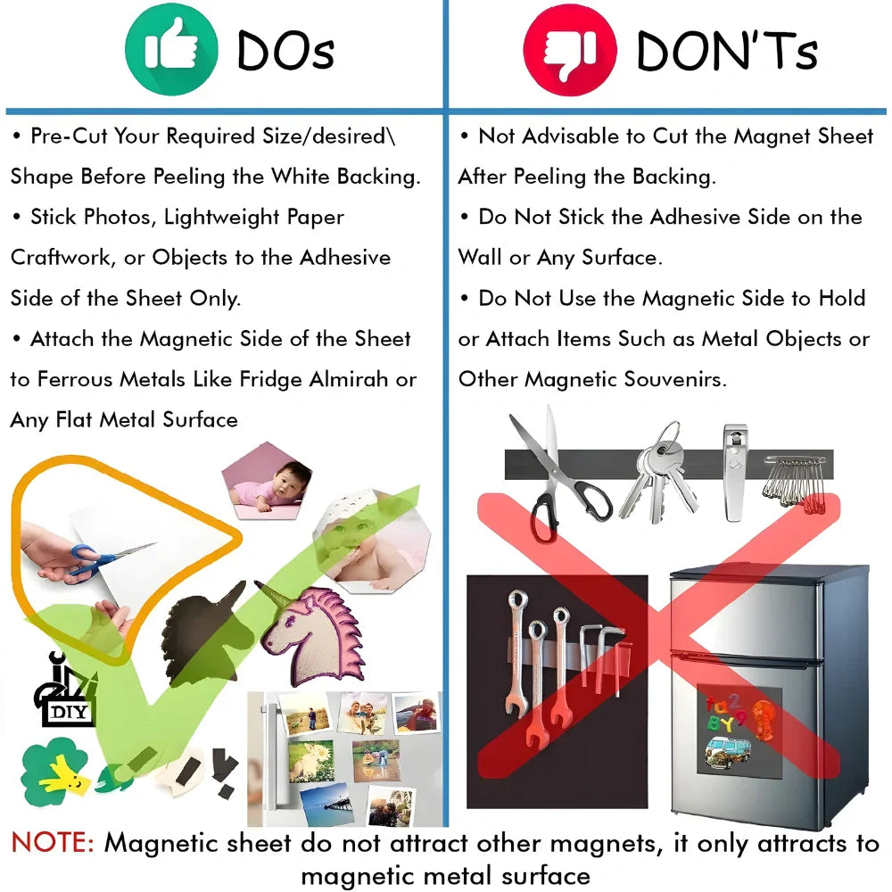 Strong Magnetic Adhesive Sheets