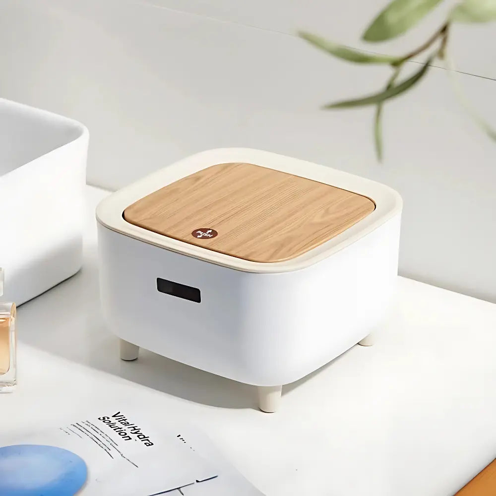 Stylish Push Button Trash Bin Home Improvement