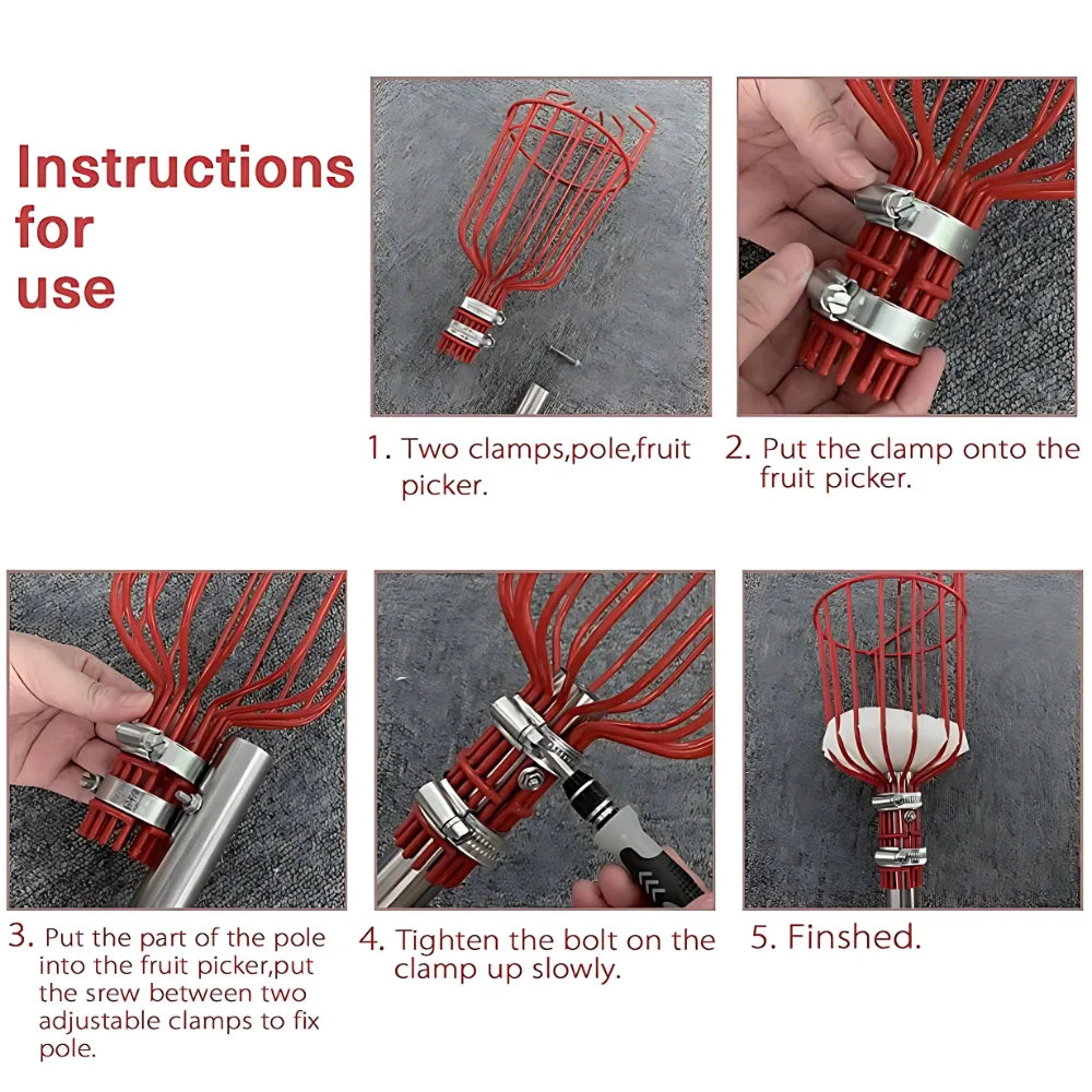 Telescopic Fruit Picker Basket