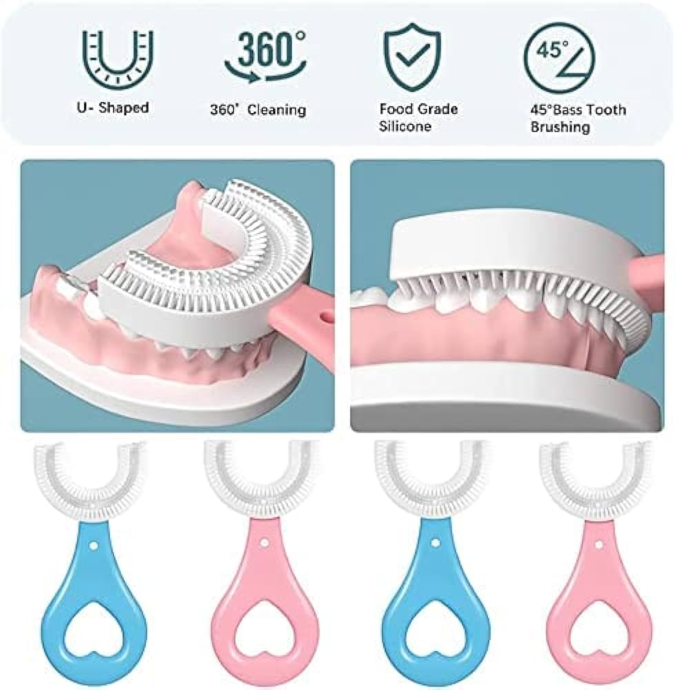 Toothbrush U Shape Portable Silicone Teeth Brush Clean