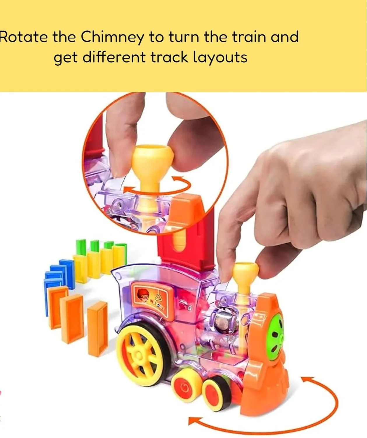 Train Toy Domino Set