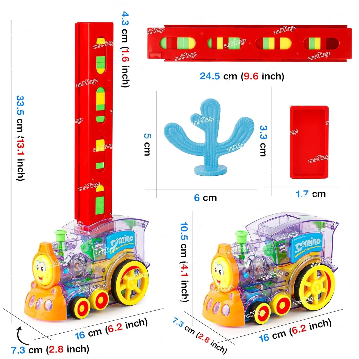 Train Toy Domino Set