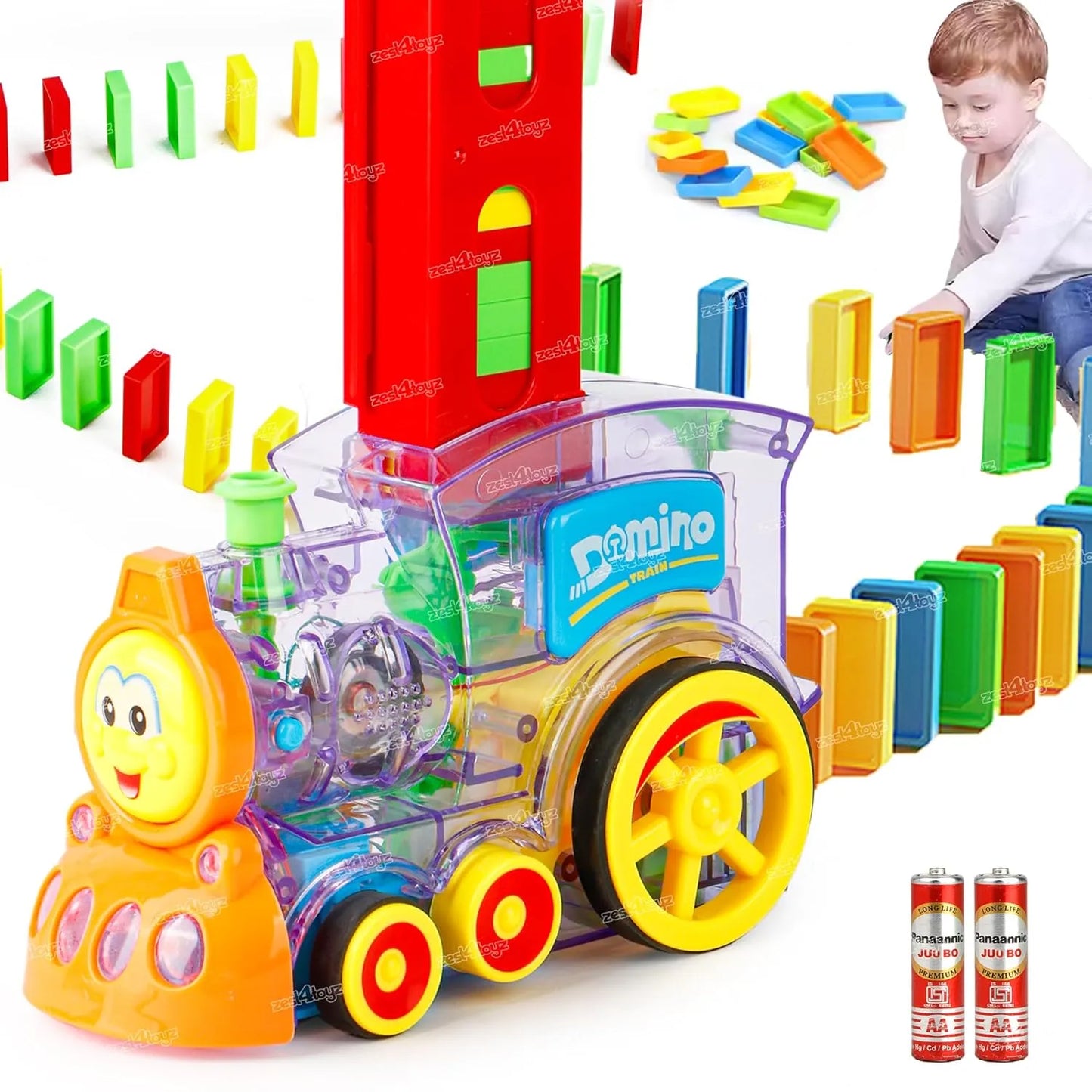 Train Toy Domino Set