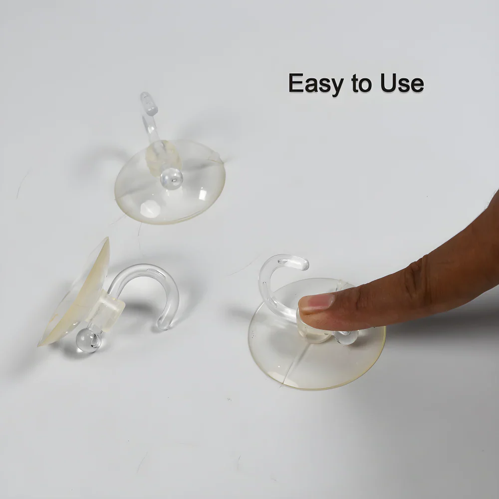 Transparent Suction Cup Hooks - Home Improvement