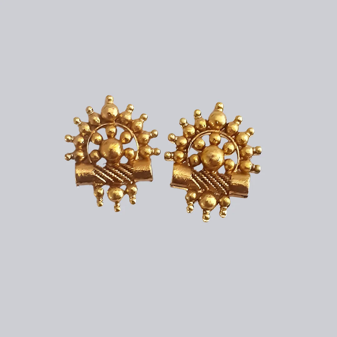 Trendy Gold Plated Earrings