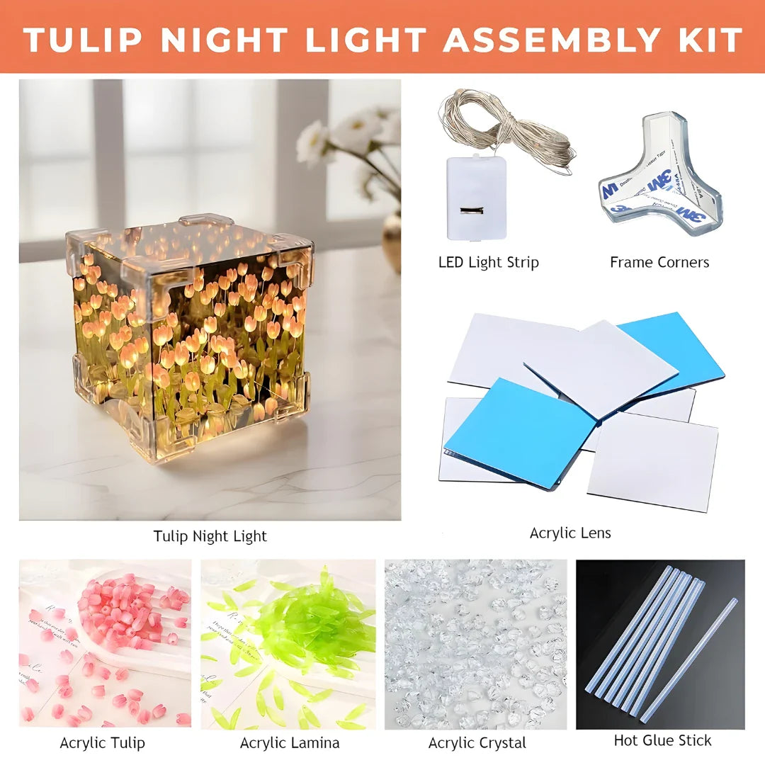 Tulip Cube Mirror Lamp