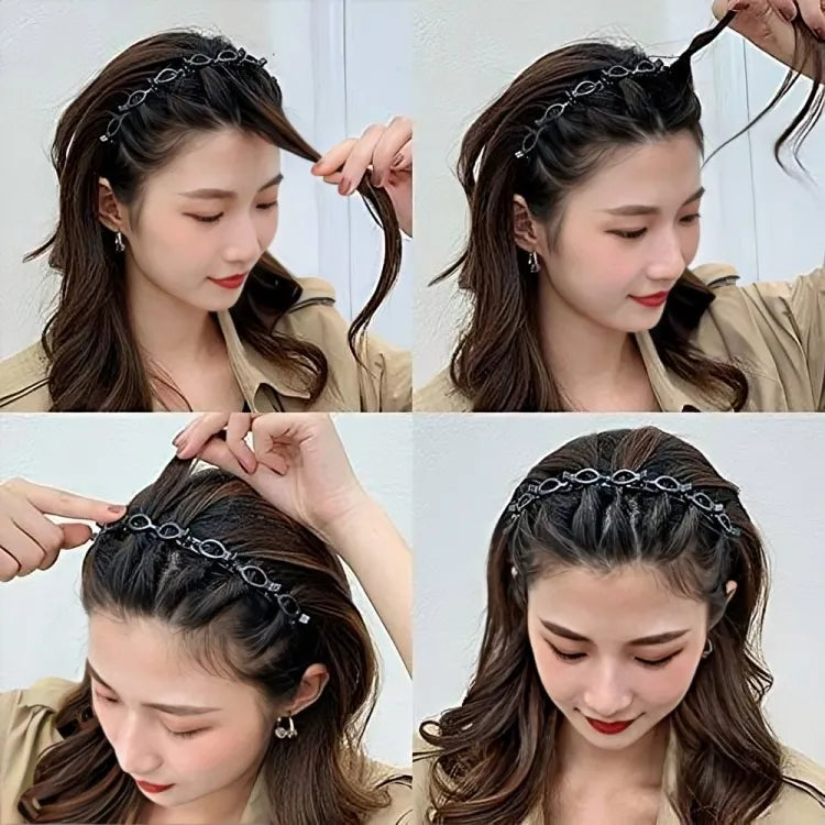 Twisting Hair Bands PACK OF 4
