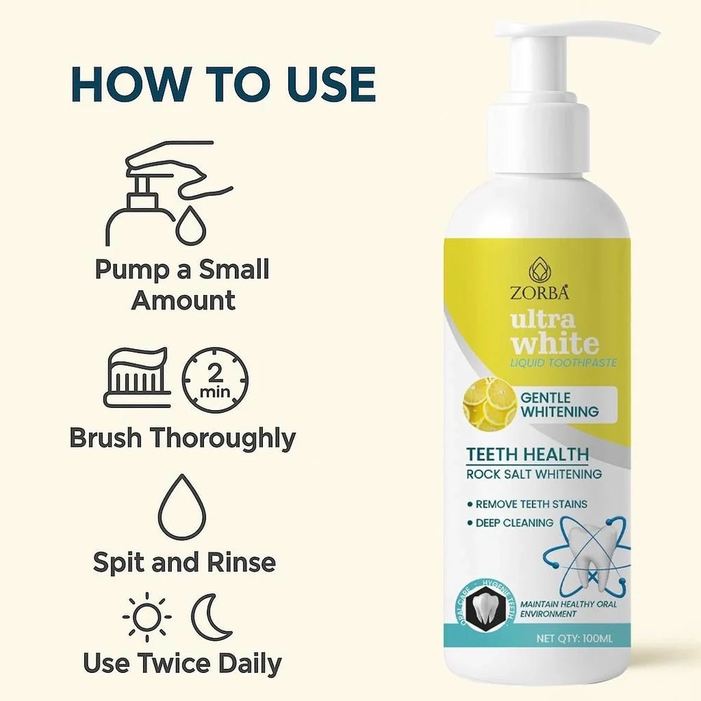 Ultra White Liquid Toothpaste