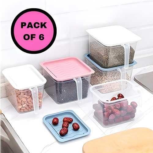 Unbreakable kitchen storage Basket (Pack of 6) Free Size