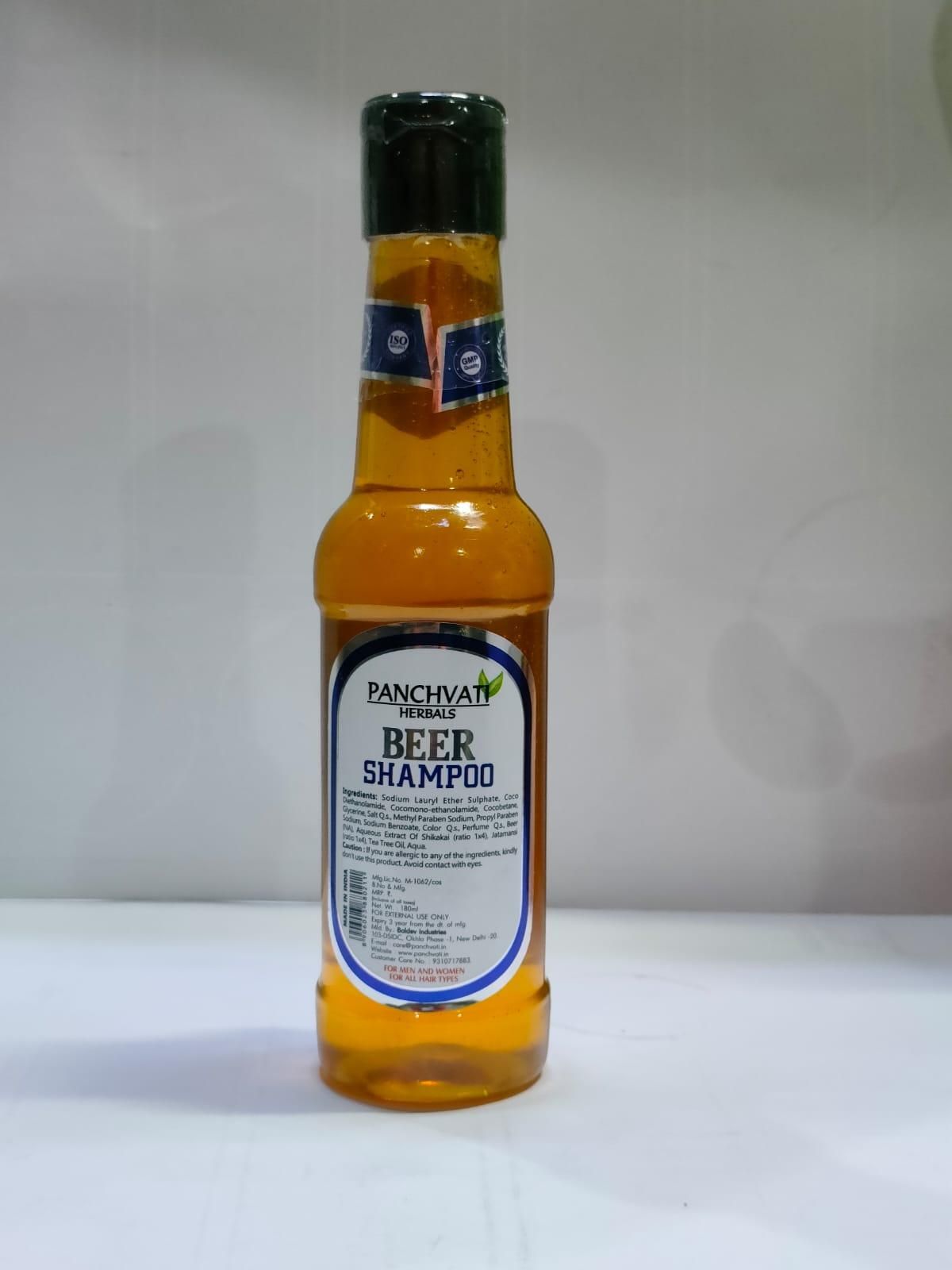 Unisex Beer Shampoo 180ml – Gentle Hair Care Free Size shampoo