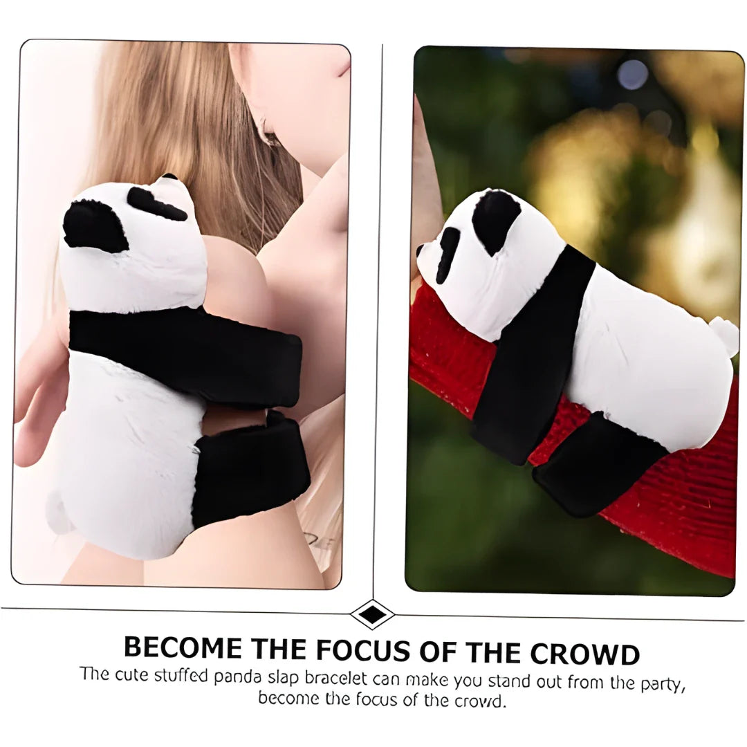 Unisex Stuffed Animal Slap Bracelets Plush Panda