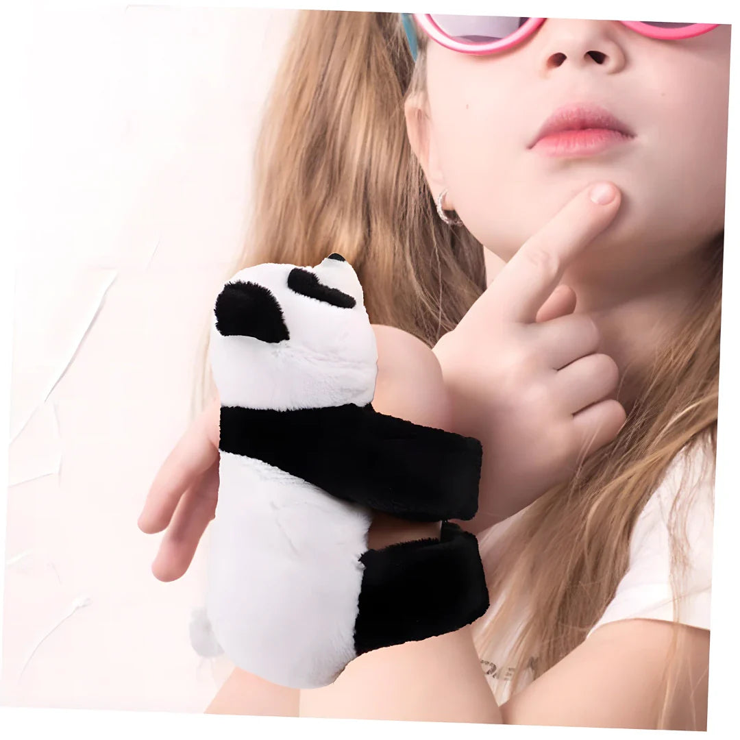 Unisex Stuffed Animal Slap Bracelets Plush Panda