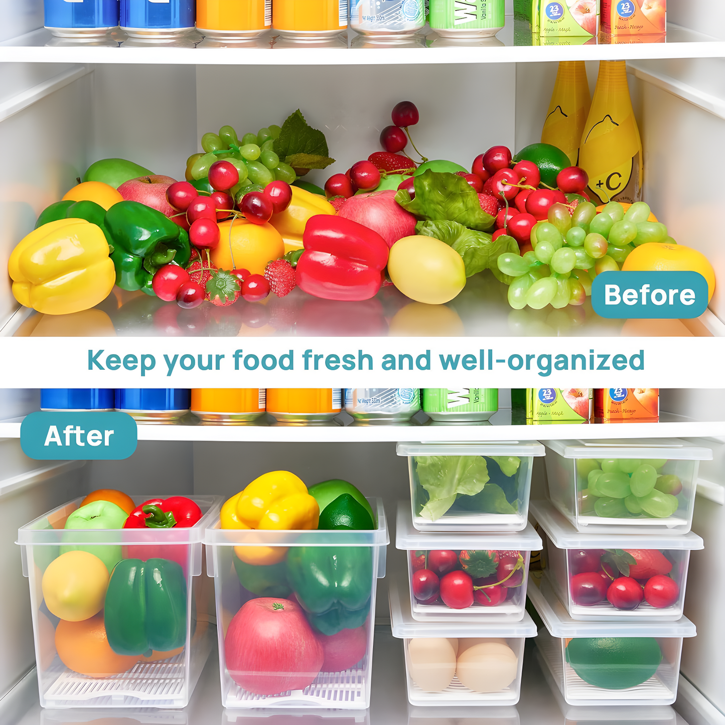 Crisp-Keeper Fridge Containers
