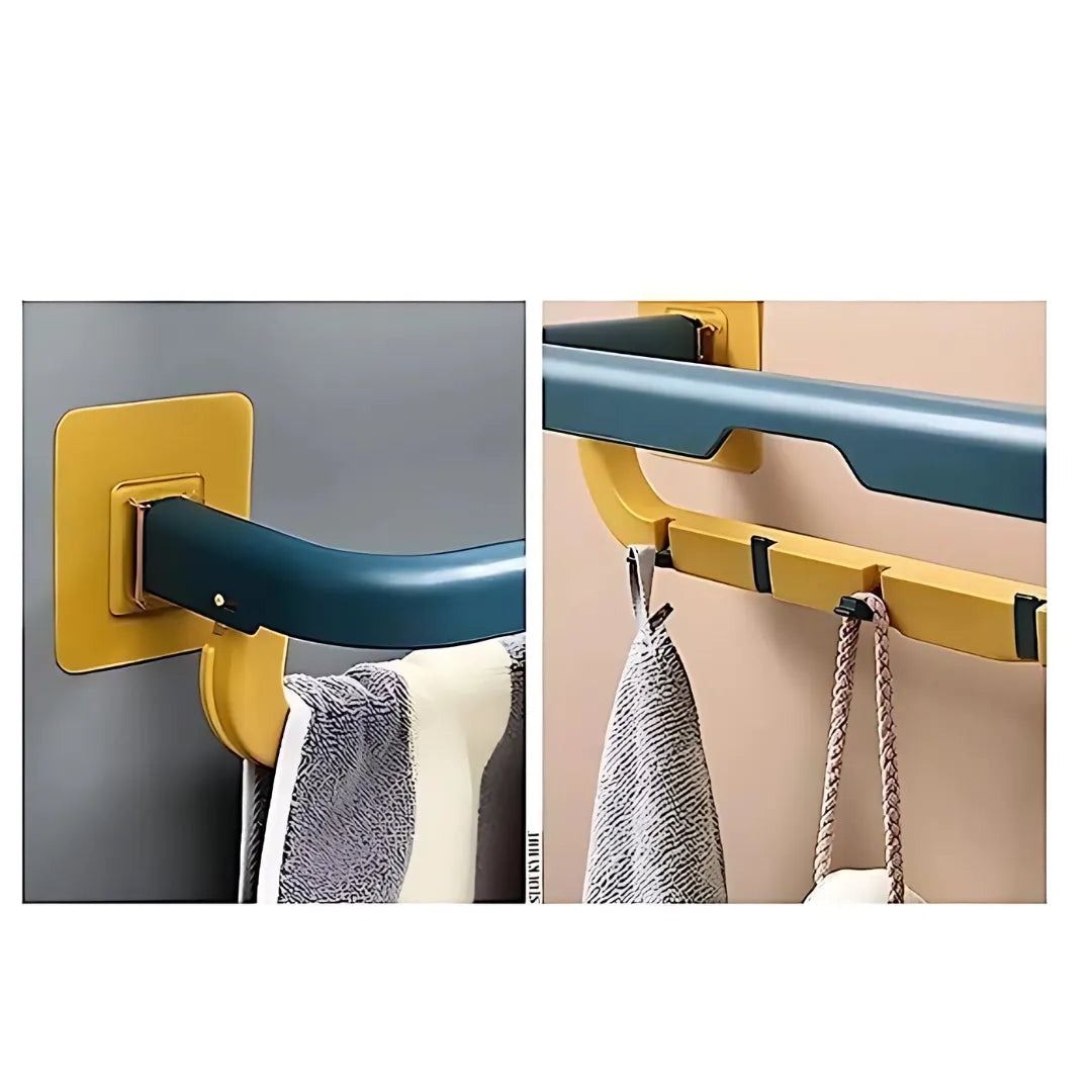 Wall Mounted Towel Holder with Hook