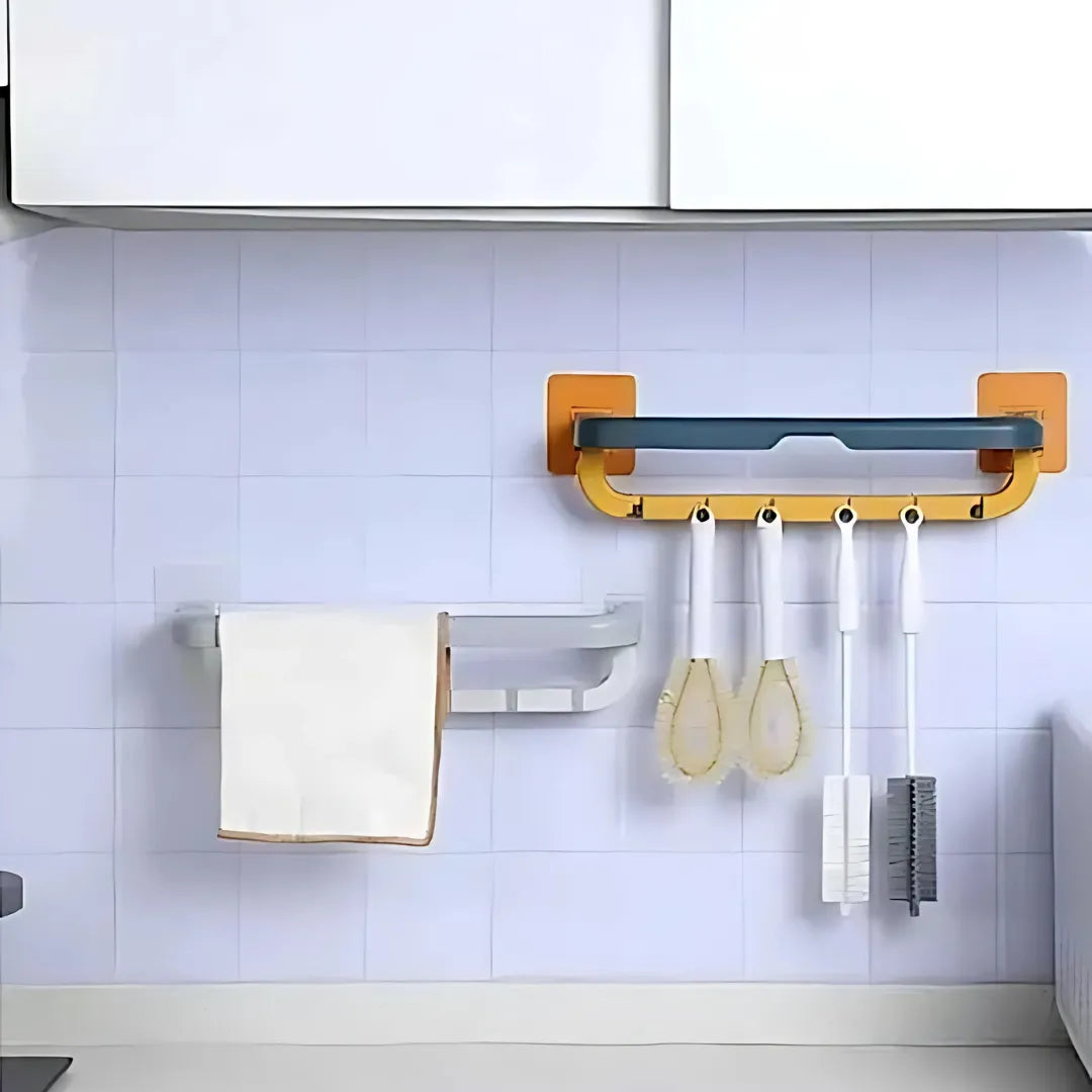Wall Mounted Towel Holder with Hook