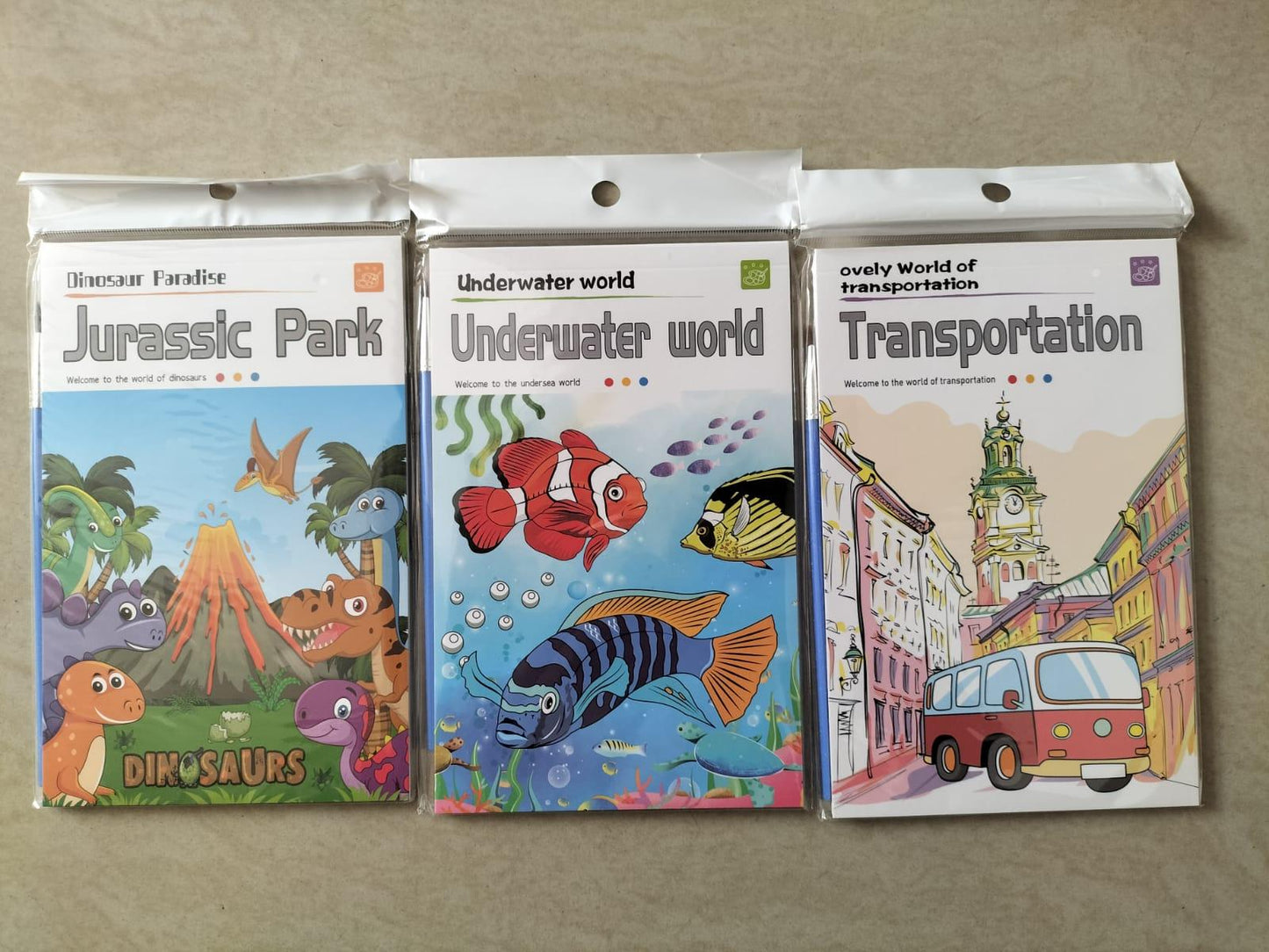 Water Coloring Books (3 pcs) Books