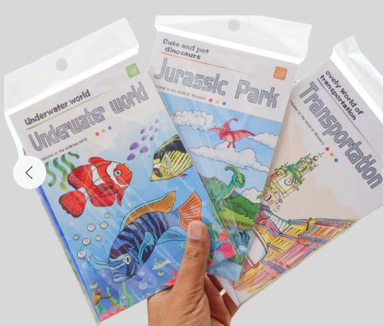 Water Coloring Books (3 pcs) Books
