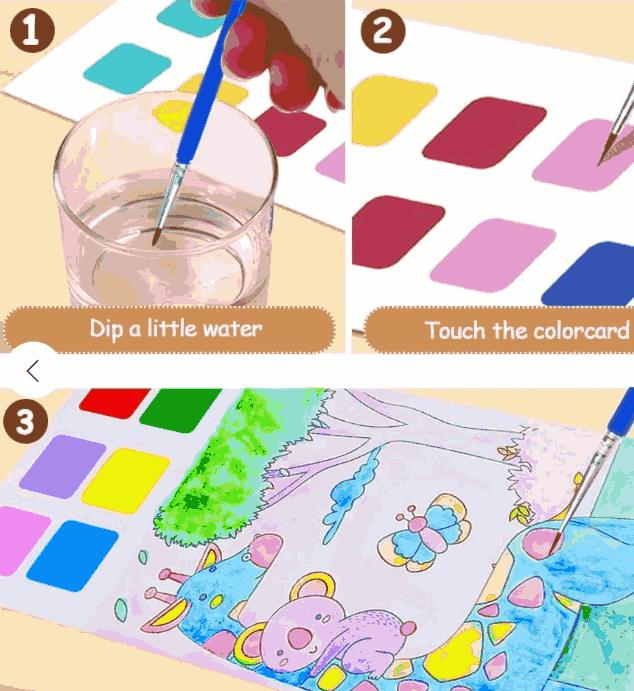 Water Coloring Books (3 pcs) Books